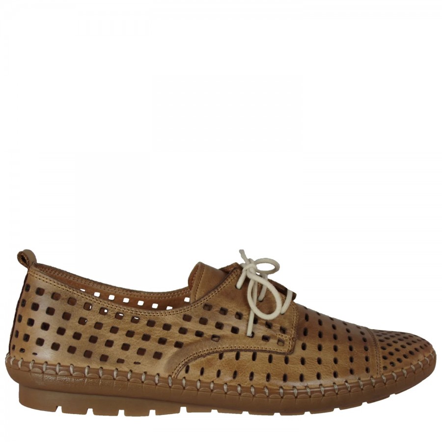 Cabello Kroon Perforated Tan - HBE-7873