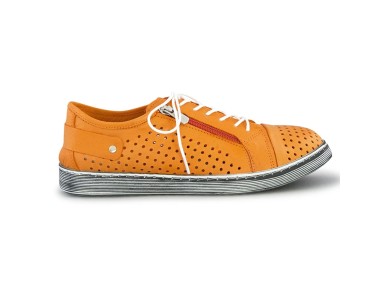 Cabello EG17 Perf Sneaker Orange sz 40