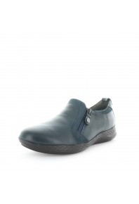 Kiarflex Kariel Side Zip Leather Shoes Navy 