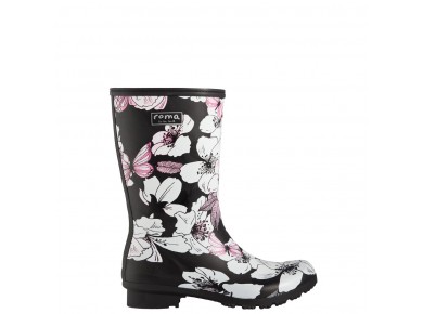 Roma EMMA MID FLORAL BUTTERFLY WOMEN'S RAIN BOOT 